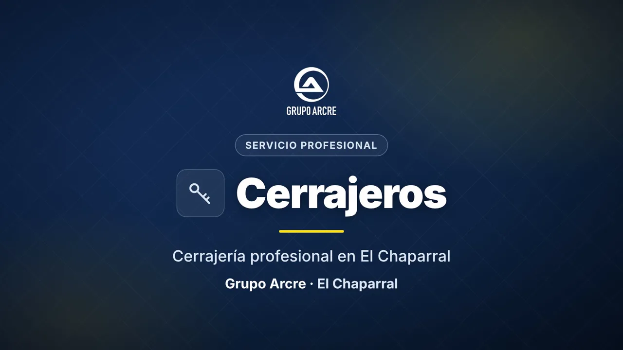 Cerrajería profesional en El Chaparral